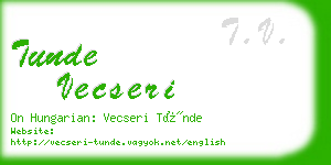 tunde vecseri business card